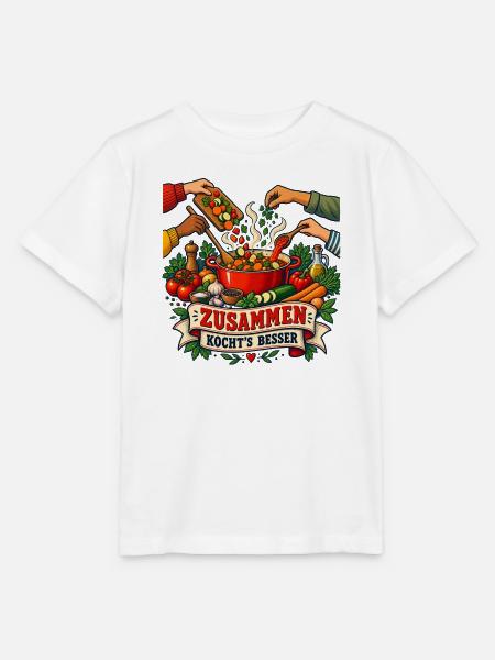 Zusammen kocht's besser - Stanley/Stella Kinder T-Shirt MINI CREATOR  - Weiß