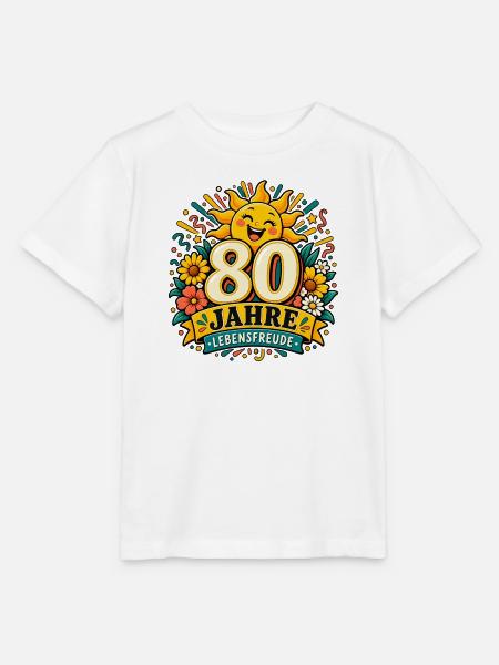 80 Jahre Lebensfreude - Stanley/Stella Kinder T-Shirt MINI CREATOR - Weiß