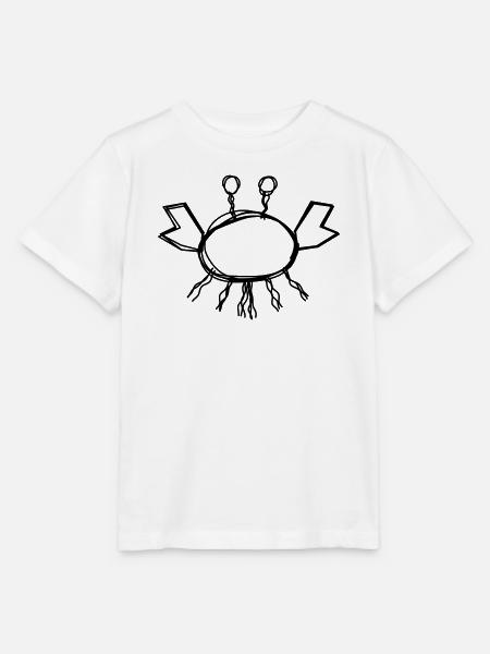 Krabbe handgezeichnet - Stanley/Stella Kinder T-Shirt MINI CREATOR  - Weiß