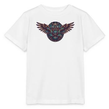 Steampunk Eulen Uhrwerk - Stanley/Stella Kinder T-Shirt MINI CREATOR  - Weiß - Vorne - Maike (125cm)