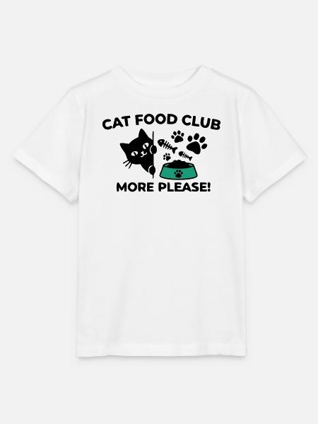 Katzenfutter Club Abzeichen - Stanley/Stella Kinder T-Shirt MINI CREATOR  - Weiß