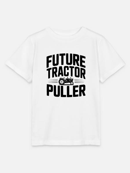 Zukünftiger Traktorzieher - Stanley/Stella Kinder T-Shirt MINI CREATOR - Weiß