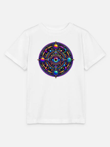 Allsehendes Kosmisches Auge - Stanley/Stella Kinder T-Shirt MINI CREATOR - Weiß