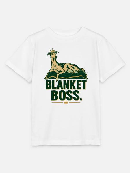 Windhund-Rettungsdecken-Hemd - Stanley/Stella Kinder T-Shirt MINI CREATOR  - Weiß