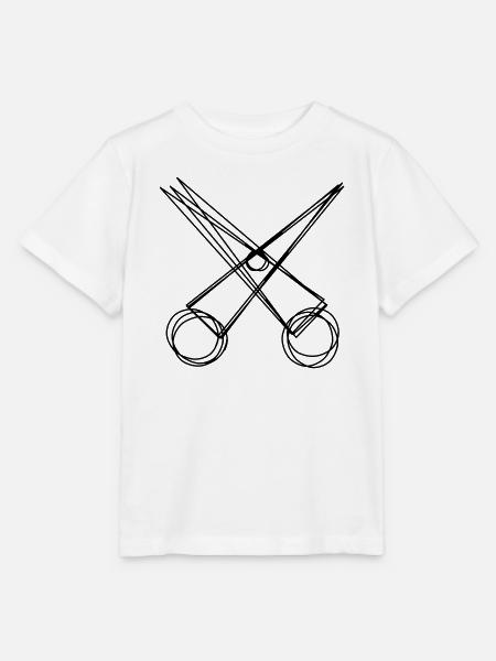 Schere handgezeichnet - Stanley/Stella Kinder T-Shirt MINI CREATOR - Weiß