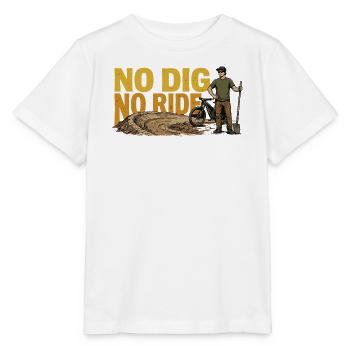 Kein Graben, keine Fahrt Mountainbike - Stanley/Stella Kinder T-Shirt MINI CREATOR  - Weiß - Vorne - Maike (125cm)