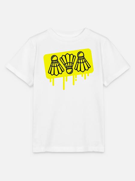 Badminton Federball Bunt - Stanley/Stella Kinder T-Shirt MINI CREATOR - Weiß