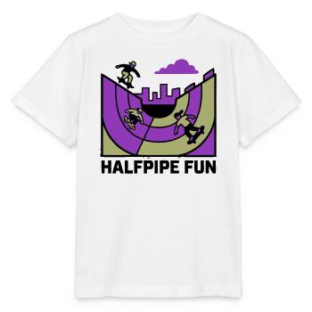 Halfpipe Skatepark Logo - Stanley/Stella Kinder T-Shirt MINI CREATOR  - Weiß - Vorne - Maike (125cm)