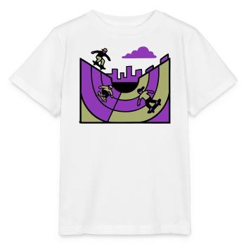 Halfpipe Skatepark Grafik - Stanley/Stella Kinder T-Shirt MINI CREATOR  - Weiß - Vorne - Maike (125cm)