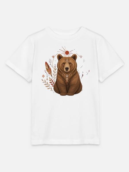 Bär Boho - Stanley/Stella Kinder T-Shirt MINI CREATOR - Weiß