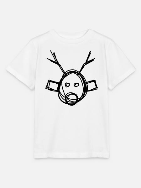Rentier handgezeichnet - Stanley/Stella Kinder T-Shirt MINI CREATOR - Weiß