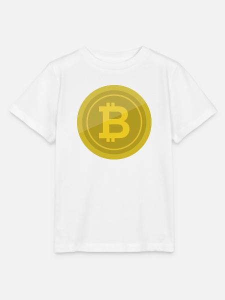 Bitcoin-Coin - Stanley/Stella Kinder T-Shirt MINI CREATOR  - Weiß