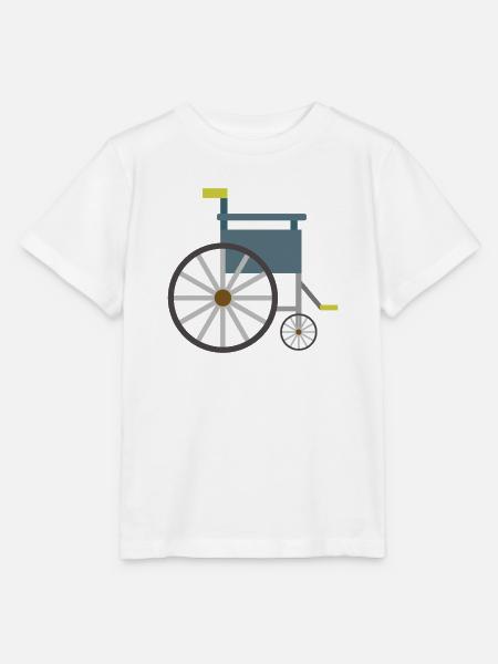 Rollstuhl - Stanley/Stella Kinder T-Shirt MINI CREATOR  - Weiß