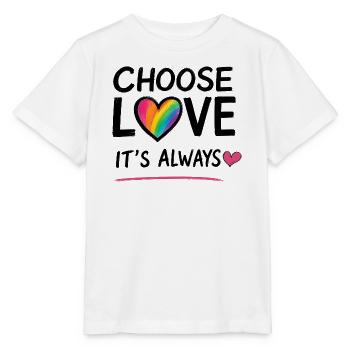 ICH WÄHLE LIEBE - Stanley/Stella Kinder T-Shirt MINI CREATOR  - Weiß - Vorne - Maike (125cm)