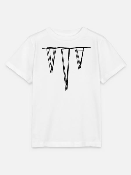 Eiszapfen handgezeichnet - Stanley/Stella Kinder T-Shirt MINI CREATOR  - Weiß