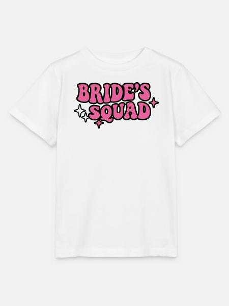 Brides Squad Schriftzug - Stanley/Stella Kinder T-Shirt MINI CREATOR - Weiß