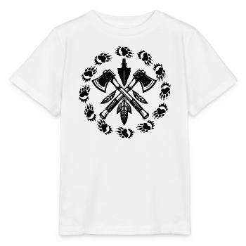 Indianer Ureinwohner Traumfänger Western - Stanley/Stella Kinder T-Shirt MINI CREATOR  - Weiß - Vorne - Maike (125cm)