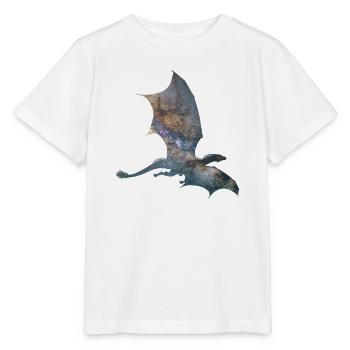 Drache Sternenhimmel - Stanley/Stella Kinder T-Shirt MINI CREATOR  - Weiß - Vorne - Maike (125cm)
