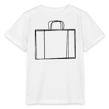 Koffer handgezeichnet - Stanley/Stella Kinder T-Shirt MINI CREATOR  - Weiß - Vorne - Maike (125cm)
