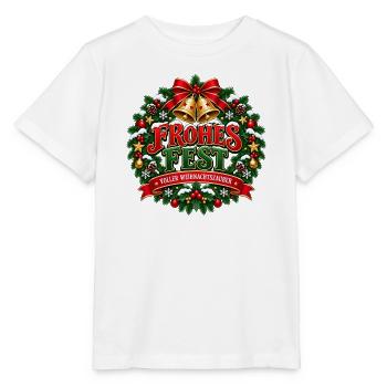 Frohes Fest – voller Weihnachtszauber - Stanley/Stella Kinder T-Shirt MINI CREATOR  - Weiß - Vorne - Maike (125cm)