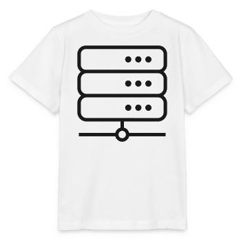 Server-Racklinien-Symbol - Stanley/Stella Kinder T-Shirt MINI CREATOR  - Weiß - Vorne - Maike (125cm)
