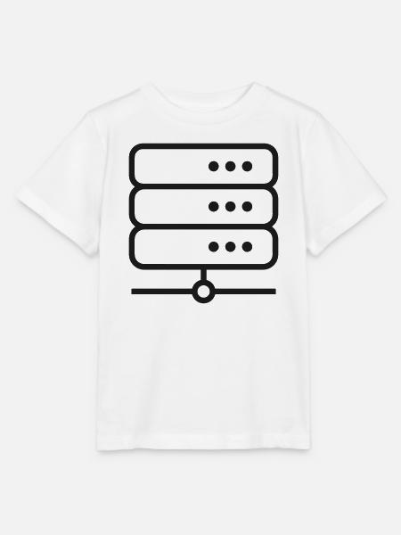 Server-Racklinien-Symbol - Stanley/Stella Kinder T-Shirt MINI CREATOR - Weiß