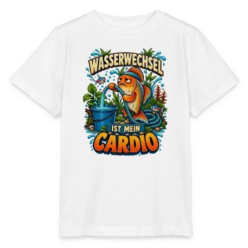 Wasserwechsel ist mein Cardio - Stanley/Stella Kinder T-Shirt MINI CREATOR  - Weiß - Vorne - Maike (125cm)