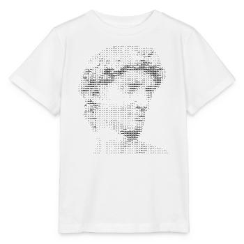 Michelangelo Buonarroti David ASCII-Porträt - Stanley/Stella Kinder T-Shirt MINI CREATOR  - Weiß - Vorne - Maike (125cm)