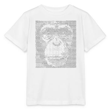 Affen-ASCII-Gesicht - Stanley/Stella Kinder T-Shirt MINI CREATOR  - Weiß - Vorne - Maike (125cm)