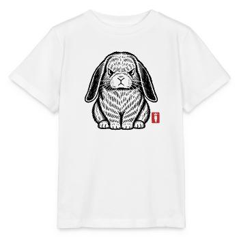 Wütender, grummeliger Hase - Stanley/Stella Kinder T-Shirt MINI CREATOR  - Weiß - Vorne - Maike (125cm)