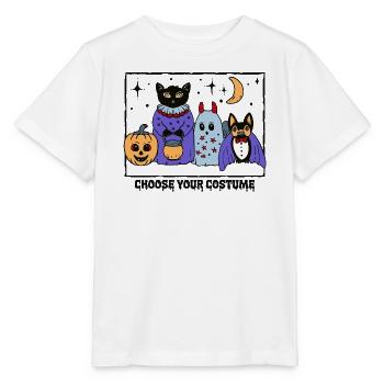 Niedliche Halloween Kostümparty  - Stanley/Stella Kinder T-Shirt MINI CREATOR  - Weiß - Vorne - Maike (125cm)