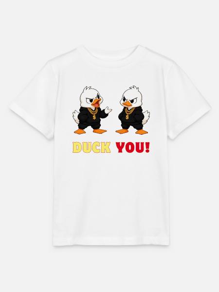 Duck You - Stanley/Stella Kinder T-Shirt MINI CREATOR  - Weiß