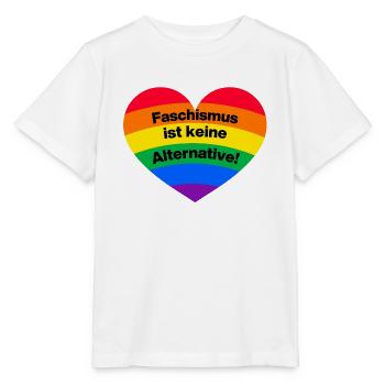 FASCHISMUS IST KEINE ALTERNATIVE. NIE WIEDER - Stanley/Stella Kinder T-Shirt MINI CREATOR  - Weiß - Vorne - Maike (125cm)
