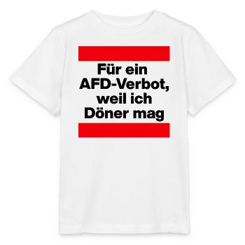 FASCHISMUS IST KEINE ALTERNATIVE. NIE WIEDER - Stanley/Stella Kinder T-Shirt MINI CREATOR  - Weiß - Vorne - Maike (125cm)
