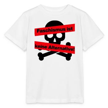 FASCHISMUS IST KEINE ALTERNATIVE. NIE WIEDER - Stanley/Stella Kinder T-Shirt MINI CREATOR  - Weiß - Vorne - Maike (125cm)