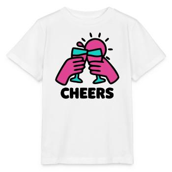 Cheers Glaeser Sonne Logo - Stanley/Stella Kinder T-Shirt MINI CREATOR  - Weiß - Vorne - Maike (125cm)