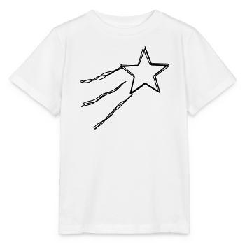 Sternschnuppe handgezeichnet - Stanley/Stella Kinder T-Shirt MINI CREATOR  - Weiß - Vorne - Maike (125cm)