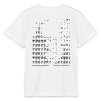 Freud ASCII Kunstporträt - Stanley/Stella Kinder T-Shirt MINI CREATOR  - Weiß - Vorne - Maike (125cm)