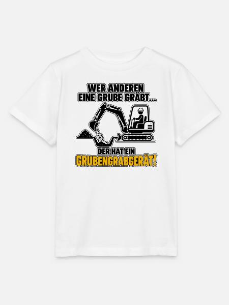 Wer anderen eine Grube gräbt - Stanley/Stella Kinder T-Shirt MINI CREATOR - Weiß