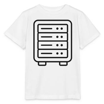 Server-Racklinien-Symbol - Stanley/Stella Kinder T-Shirt MINI CREATOR  - Weiß - Vorne - Maike (125cm)