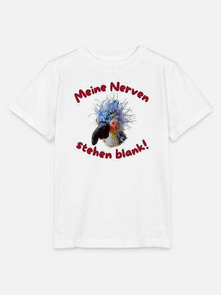 Krallo Kreisch™  Meine Nerven stehen blank! - Stanley/Stella Kinder T-Shirt MINI CREATOR  - Weiß