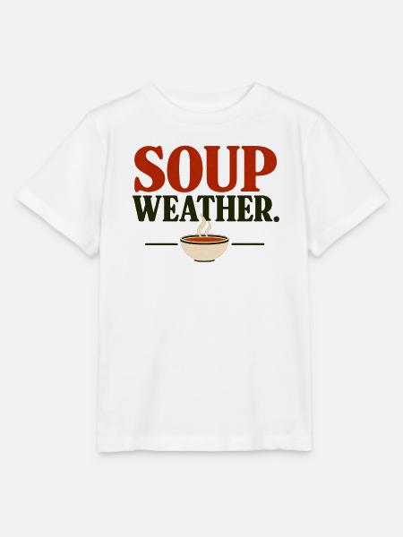 Soup Weather Herbst Shirt - Stanley/Stella Kinder T-Shirt MINI CREATOR - Weiß