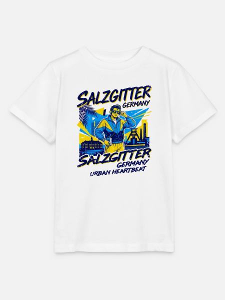 City Salzgitter Germany Urban Heartbeat Retro Pop - Stanley/Stella Kinder T-Shirt MINI CREATOR - Weiß