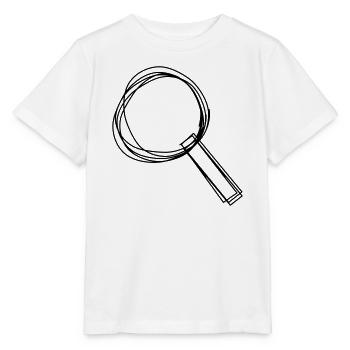Lupe handgezeichnet - Stanley/Stella Kinder T-Shirt MINI CREATOR  - Weiß - Vorne - Maike (125cm)