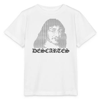 René Descartes ASCII Kunstporträt - Stanley/Stella Kinder T-Shirt MINI CREATOR  - Weiß - Vorne - Maike (125cm)