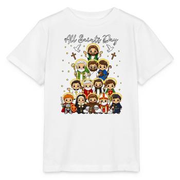 Liebe den römisch-katholischen Allerheiligentag - Stanley/Stella Kinder T-Shirt MINI CREATOR  - Weiß - Vorne - Maike (125cm)