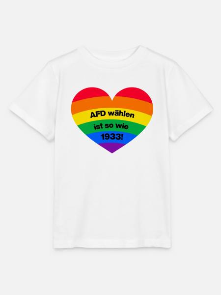 AFD WÄHLEN IST SO WIE 1933, NIE WIEDER IST JETZT - Stanley/Stella Kinder T-Shirt MINI CREATOR - Weiß
