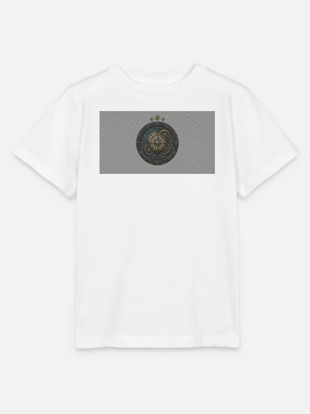 Steampunk Kompass-Zahnrad-Emblem - Stanley/Stella Kinder T-Shirt MINI CREATOR - Weiß