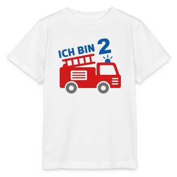 2.Geburtstag Féuerwehr Motiv Kind - Stanley/Stella Kinder T-Shirt MINI CREATOR  - Weiß - Vorne - Maike (125cm)
