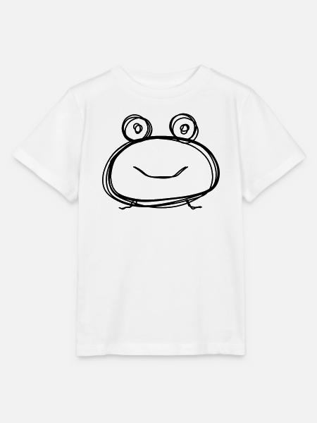 Frosch handgezeichnet - Stanley/Stella Kinder T-Shirt MINI CREATOR - Weiß